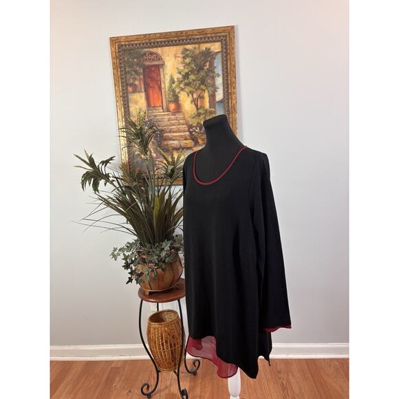 Zim & Zoé Women Dress 20 Boho Artsy Lagenlook Summer Artsy Long Sleeve Pullover - Picture 7 of 13